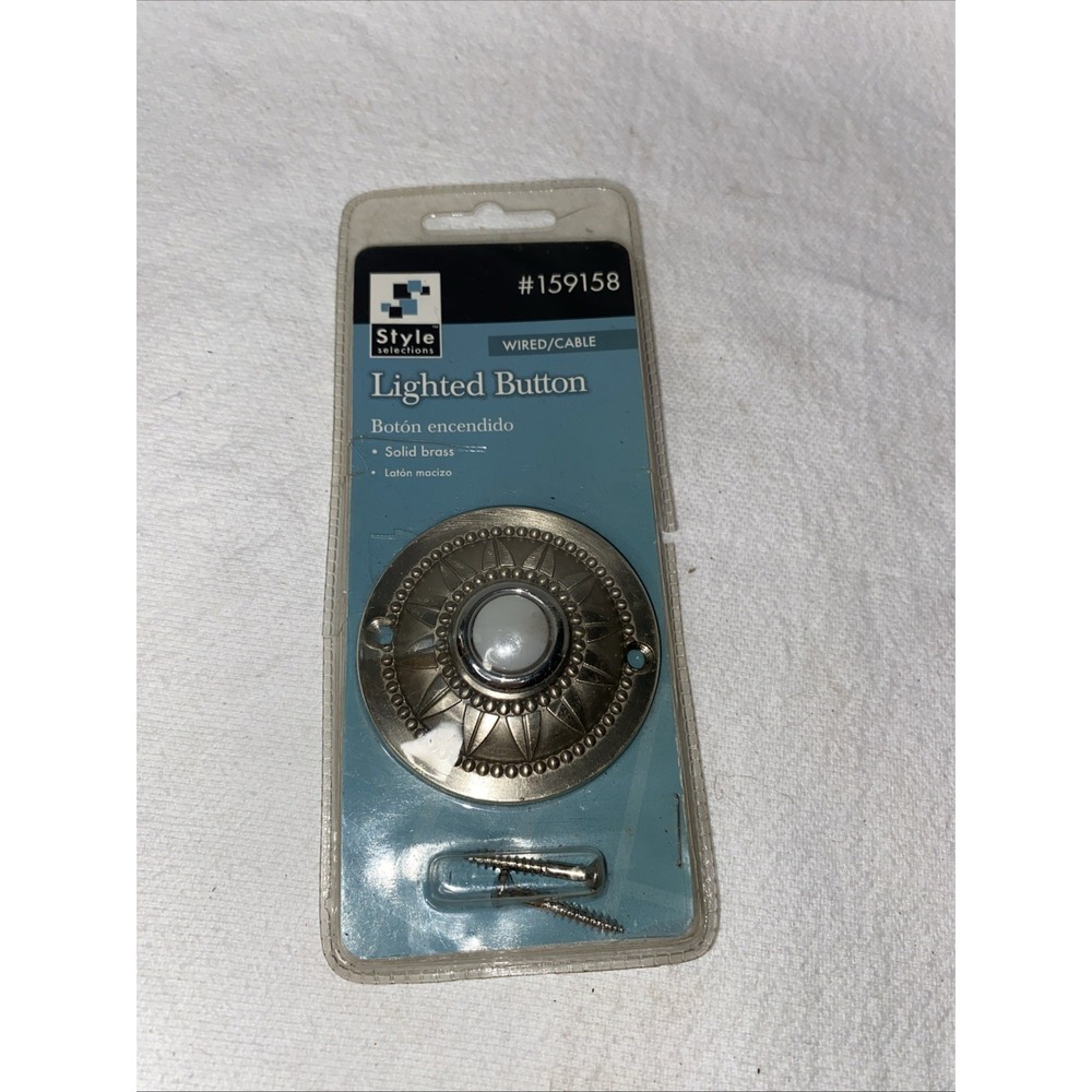 Lighted Button For Door Bell With Solid Brass Cover